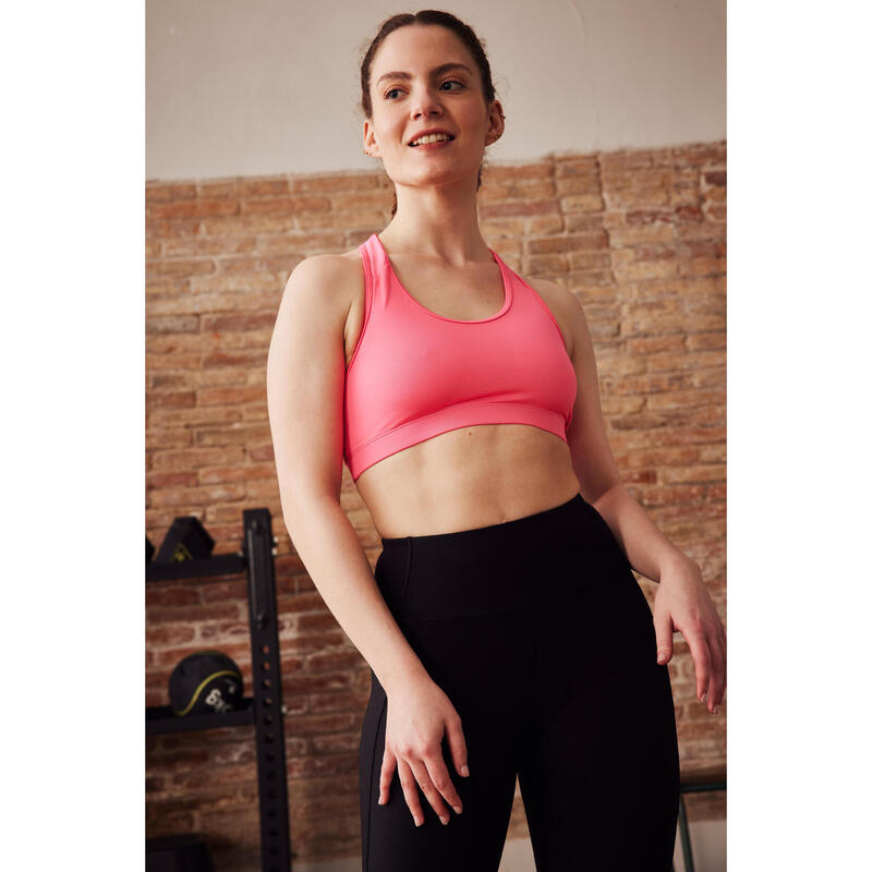 Top donna fitness 100 rosa