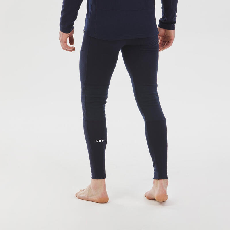 Calças Térmicas de Ski em lã de merino Homem - BL 900 Azul-Marinho