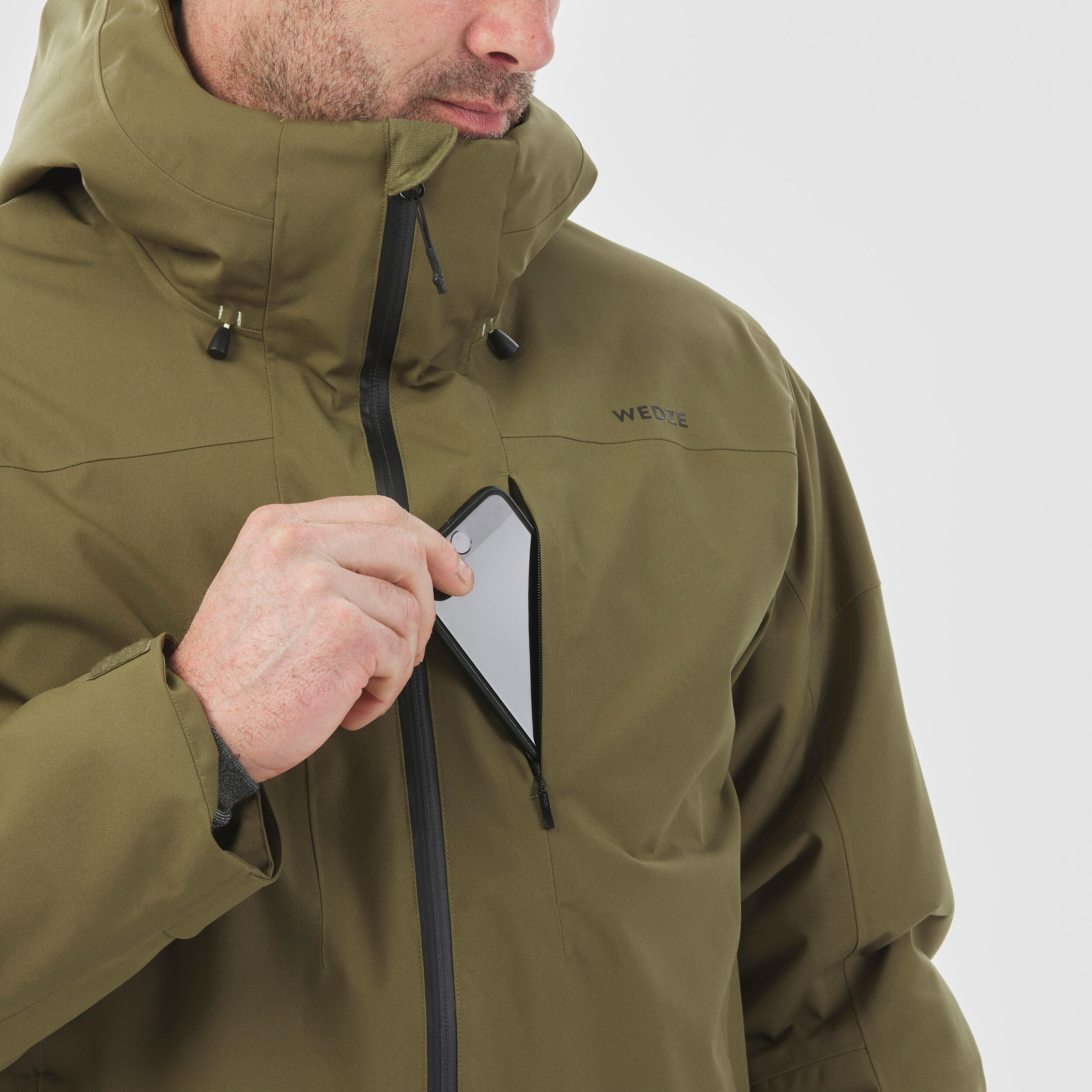 Men’s Warm and Waterproof Ski Jacket - 500 - WEDZE