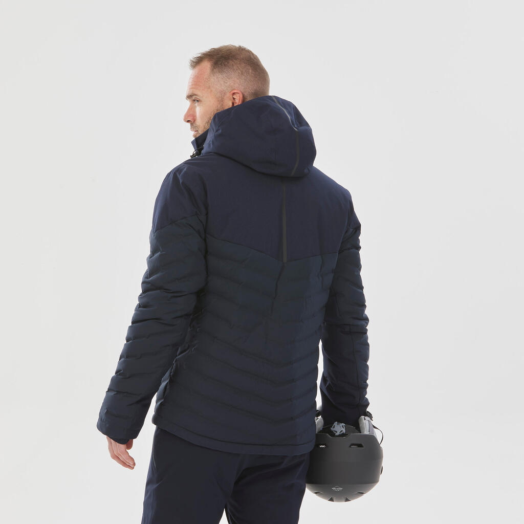 Men's Warm Down Ski Jacket - 900 Warm - Navy Blue