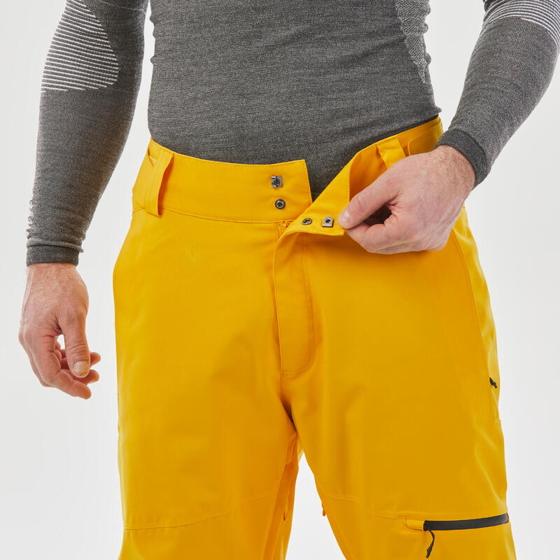 Men’s Warm Ski Trousers Regular 500 - Yellow