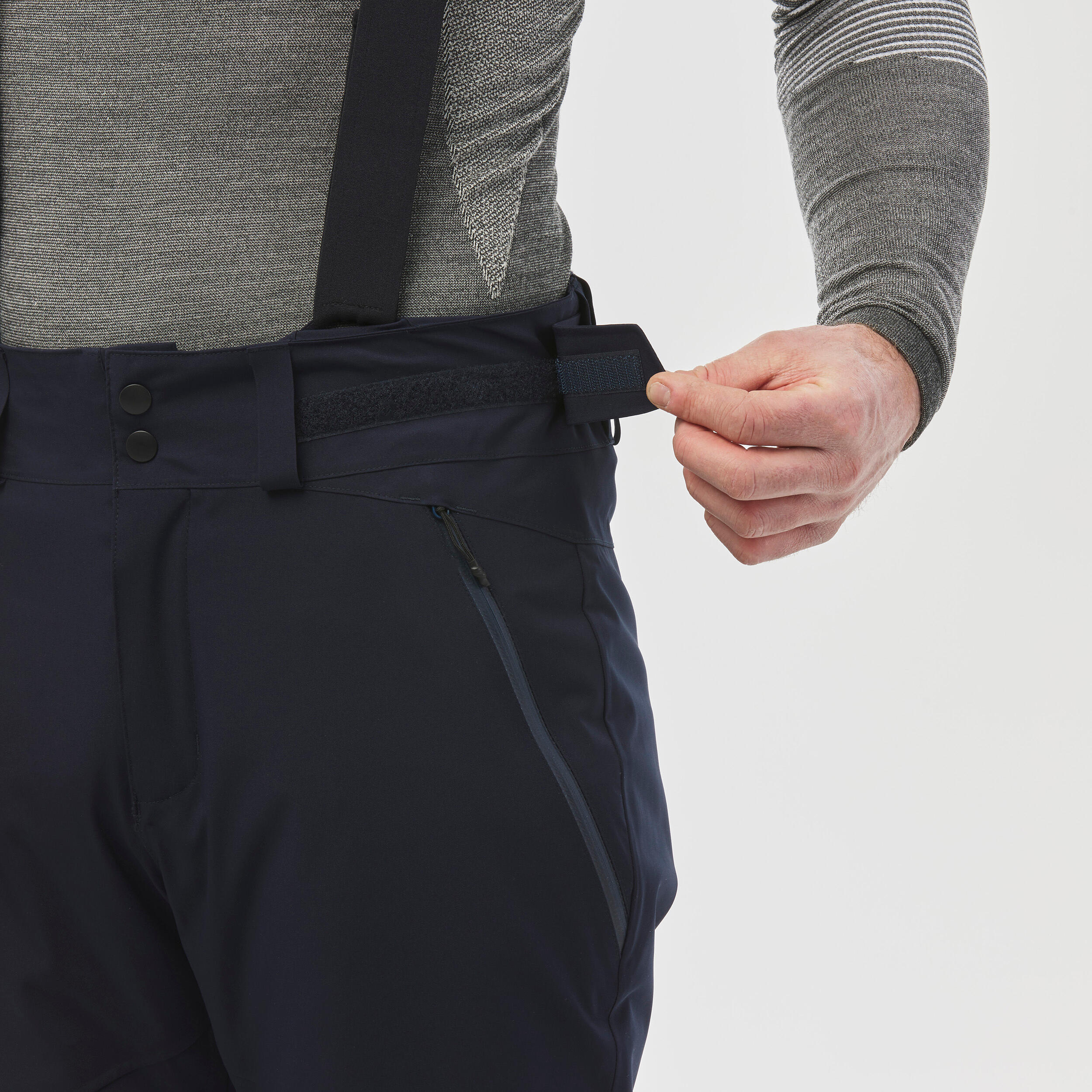 Men's Warm Ski Trousers - 580 -  Navy Blue 6/10