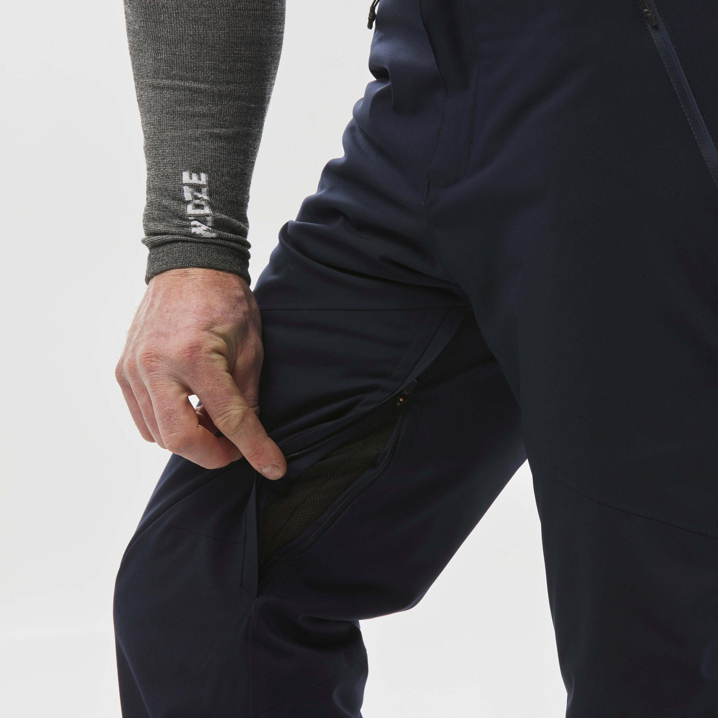 Men's Warm Ski Trousers - 580 -  Navy Blue 7/10