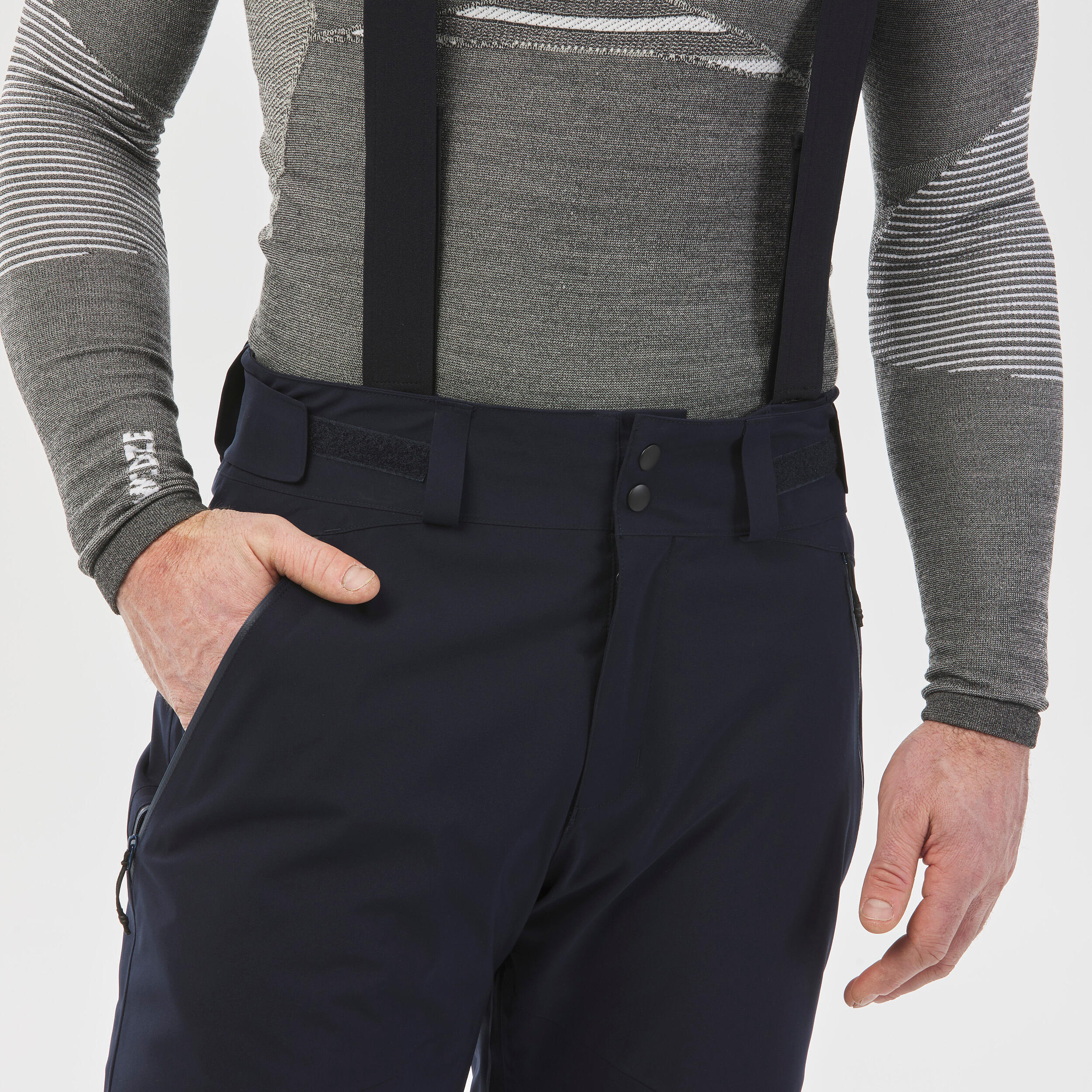 Men's Warm Ski Trousers - 580 -  Navy Blue 9/10