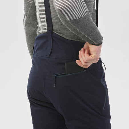 Pantalón de esquí y nieve impermeable con tirantes Hombre Wedze Ski Piste 580