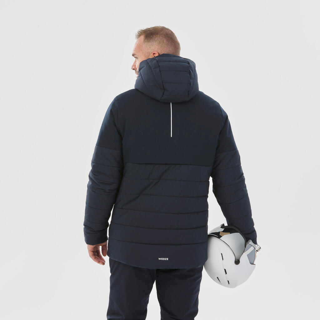Veste de ski et snowboard chaude homme 100 - blanc / noir