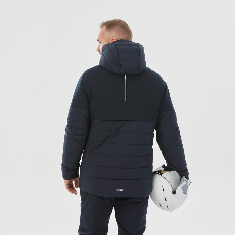 Skijacke Herren warm mittlere Länge - 100 marineblau 