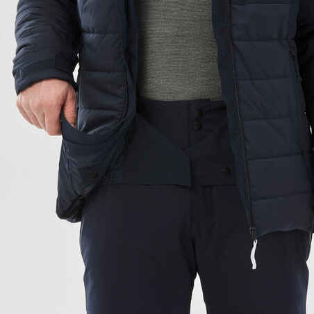 Men’s warm ski and snowboard jacket  100 - Navy blue