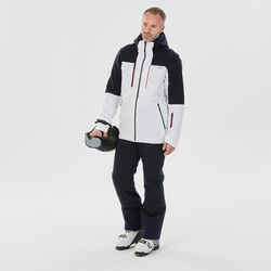 Men's Ski Jacket - 500 SPORT - White/Navy