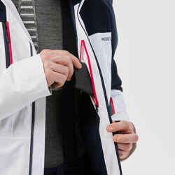 Men's Ski Jacket - 500 SPORT - White/Navy