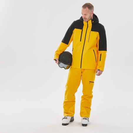 Vyriška slidinėjimo striukė „500 Sport“, geltona / juoda