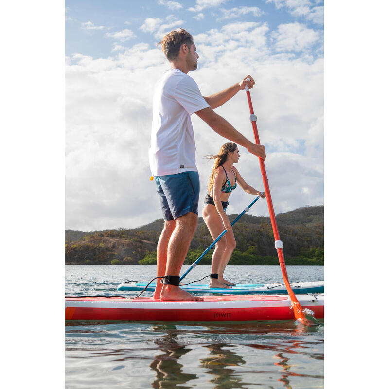 Pádlo na paddleboard 100 ultra skladné nastavitelné 160–220 cm oranžové