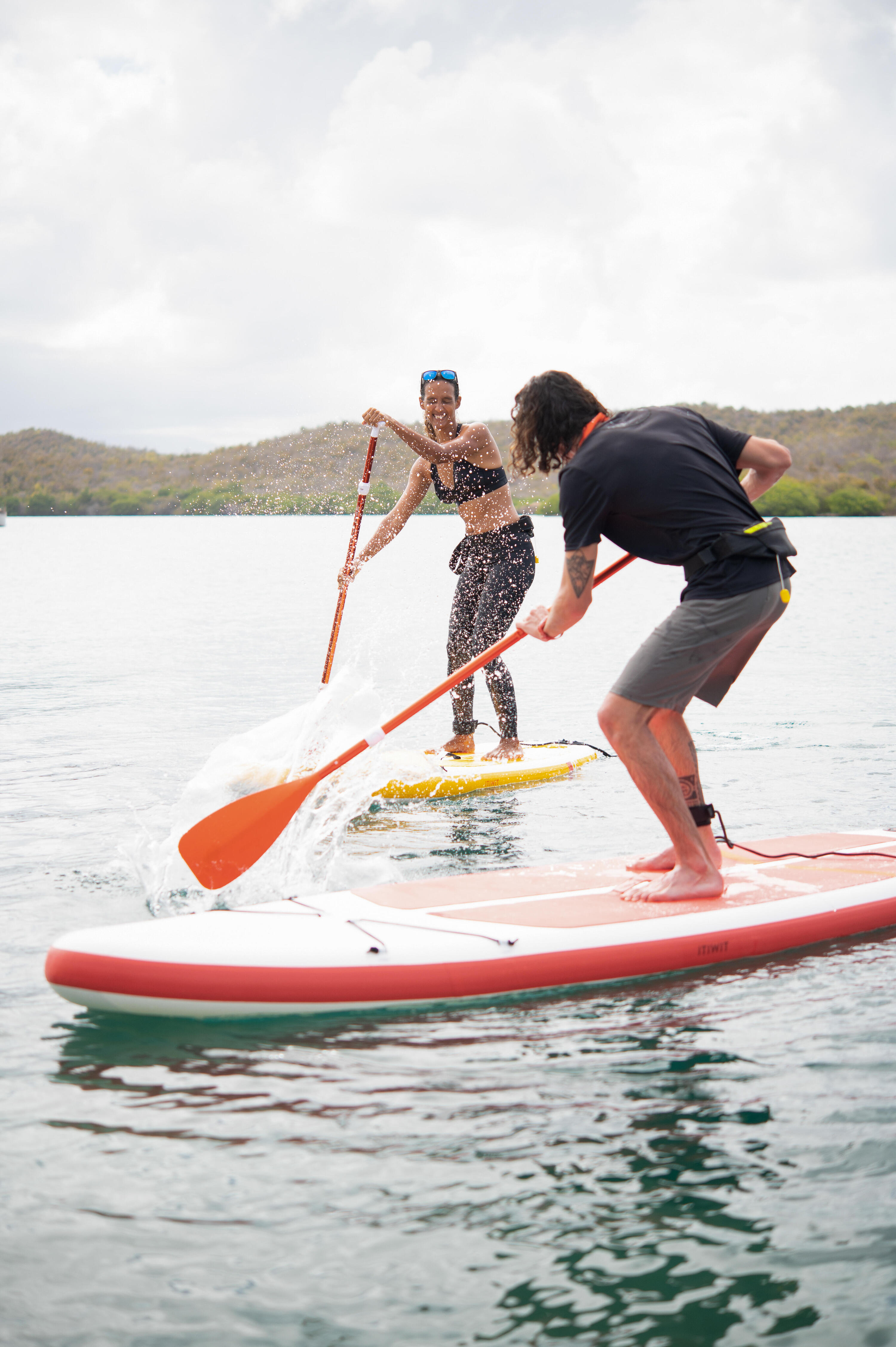 Paddle Ultra-compact 5-part stand-up paddle (160-220 cm orange). 2/13