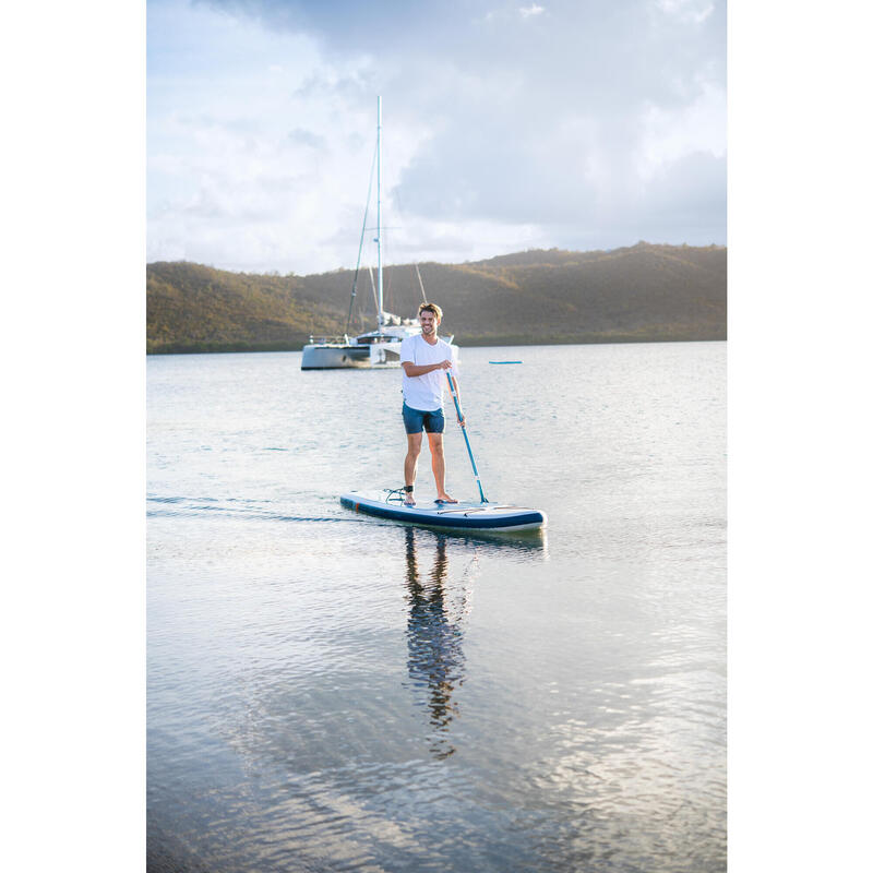 Stand up paddle gonflabil 100 COMPACT L Alb-Albastru