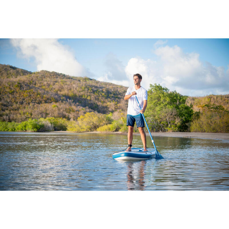 Nafukovací paddleboard pro začátečníky Compact L bílo-modrý