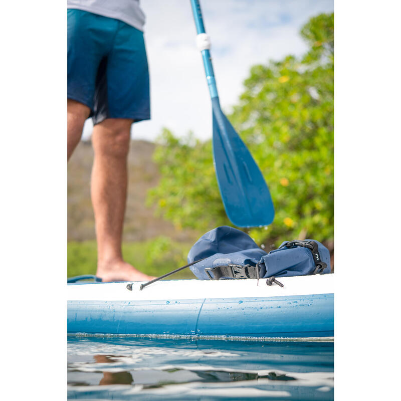 Uiterst compact en stabiel SUP board 10 ft (max.130 kg) wit en blauw