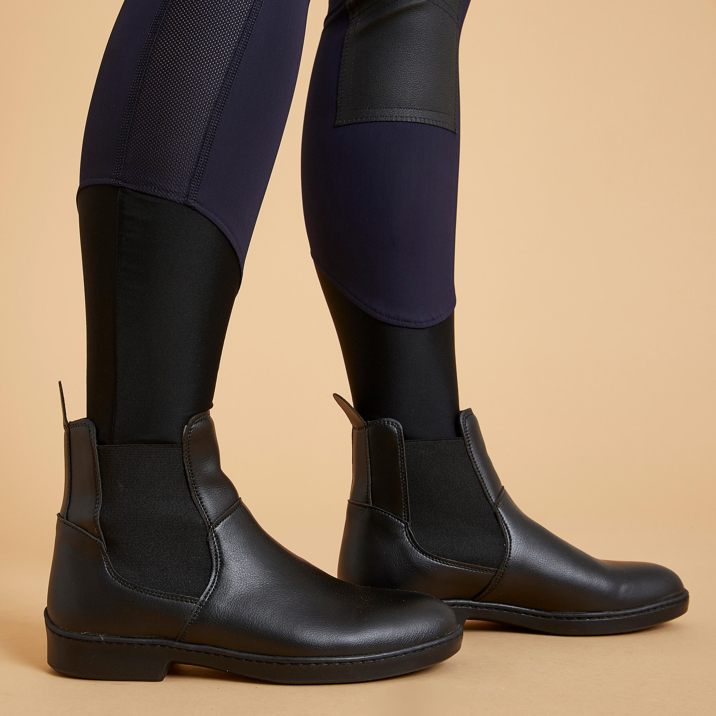 Women's Horse Riding Light Leggings - 100 Blue - FOUGANZA