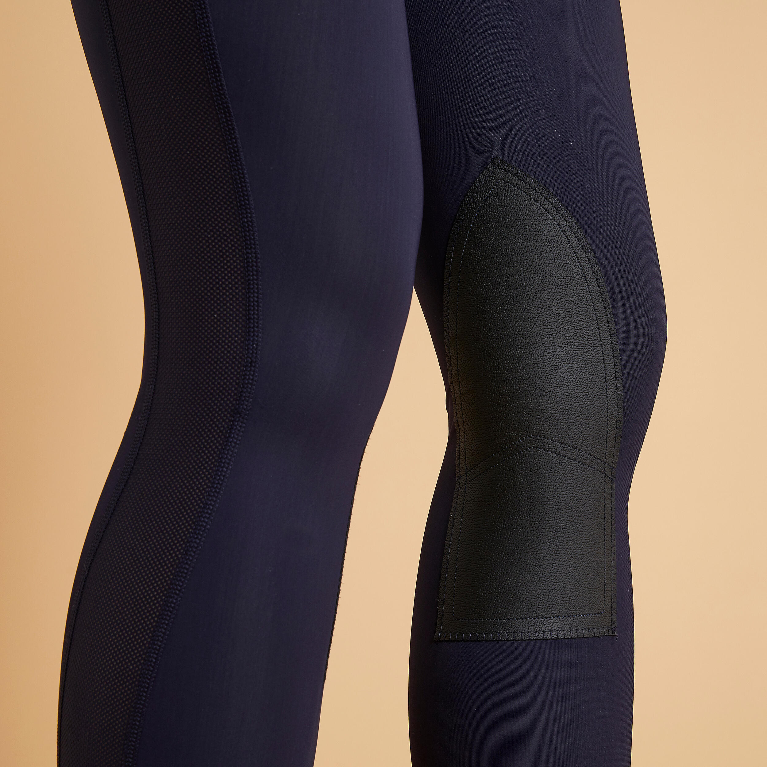 Legging d'équitation léger femme - 100 bleu - FOUGANZA