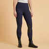 Women's Light Horse Riding Leggings 100 - Navy