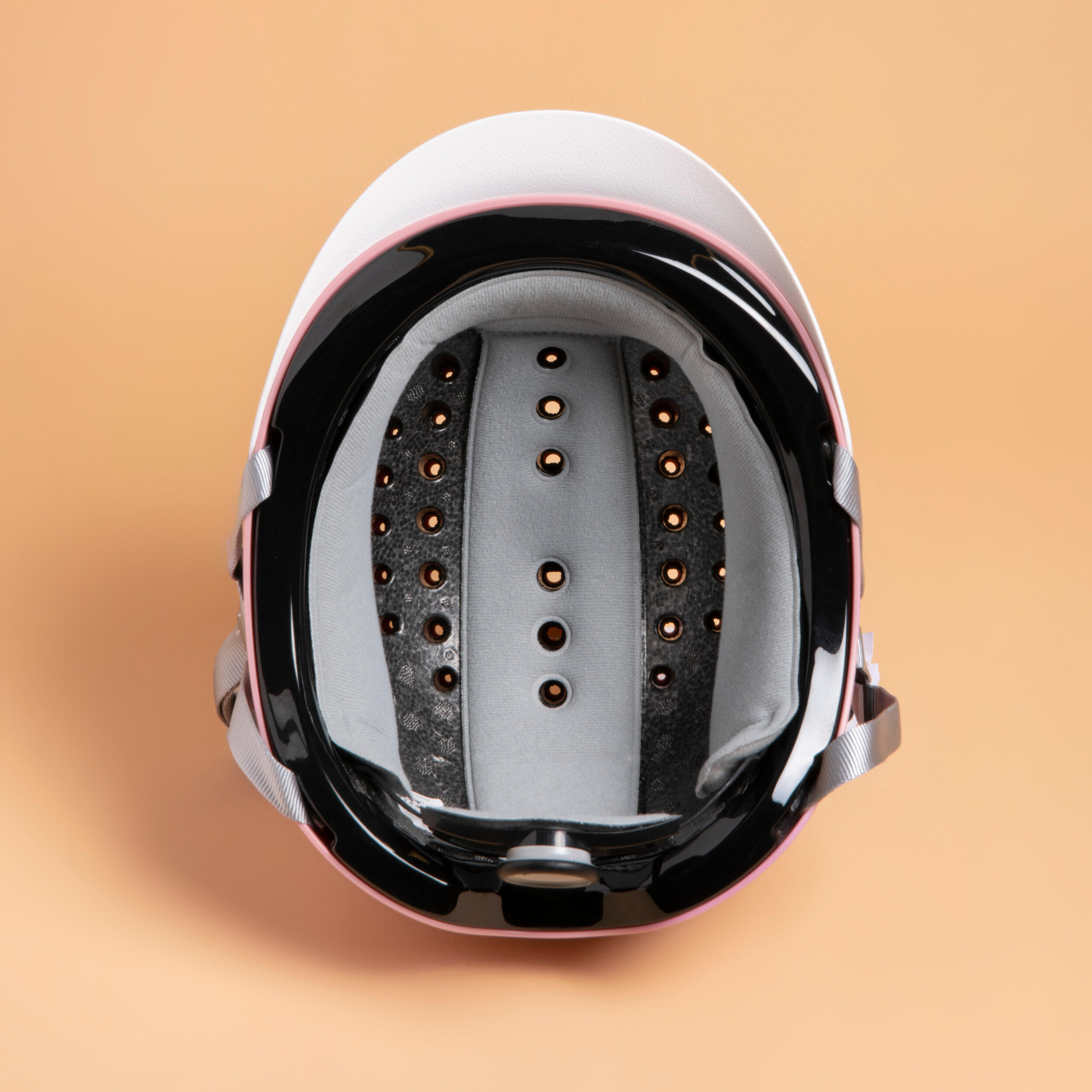 Casque équitation enfant - 100 rose 3/4