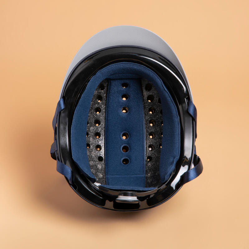 Casque équitation Enfant - 100 Bleu noir