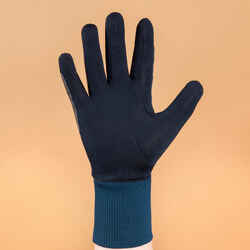 Kids' Horse Riding Gloves 140 Warm - Navy/Turquin Blue