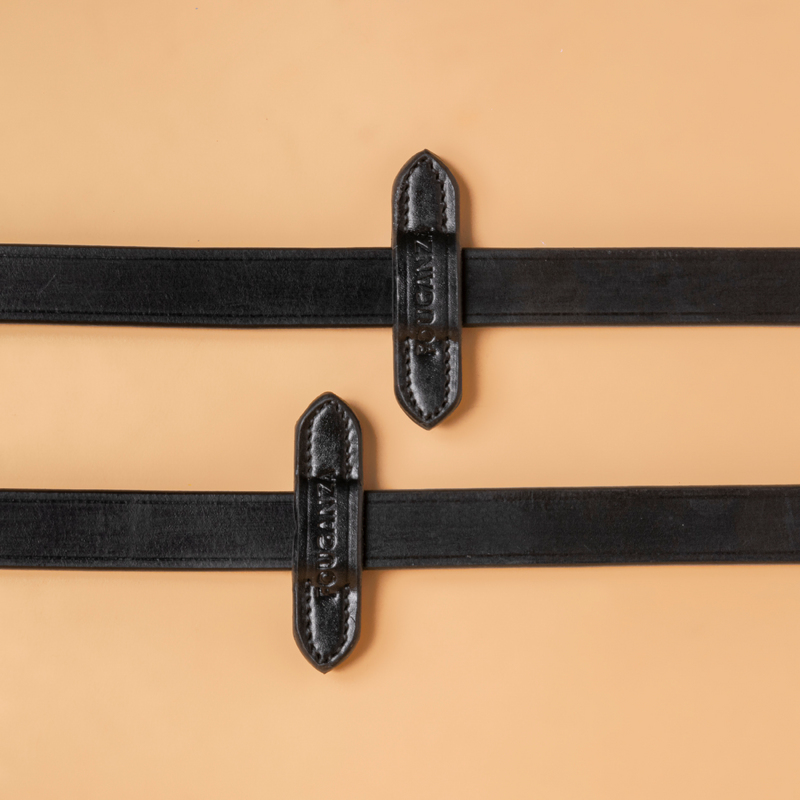 Rênes à Boucle En Cuir Avec Cordon Solide Start - Rênes Auxiliaires Pour Entraînement Cheval, Meilleure Posture Et Conduite Détendue