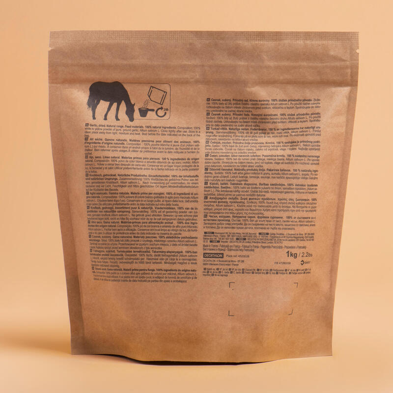 Ajo en polvo sémola 1 kg Complemento Alimenticio Equitación Caballo/Poni