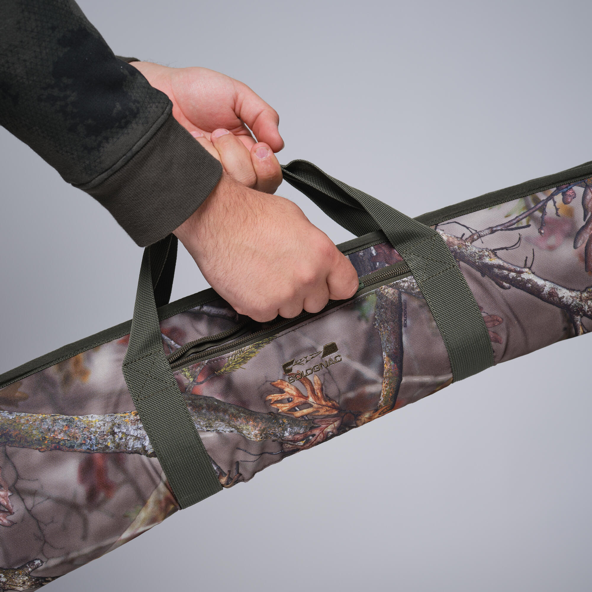 SG100 145 cm Kamo hunting shotgun scabbard - brown 3/9