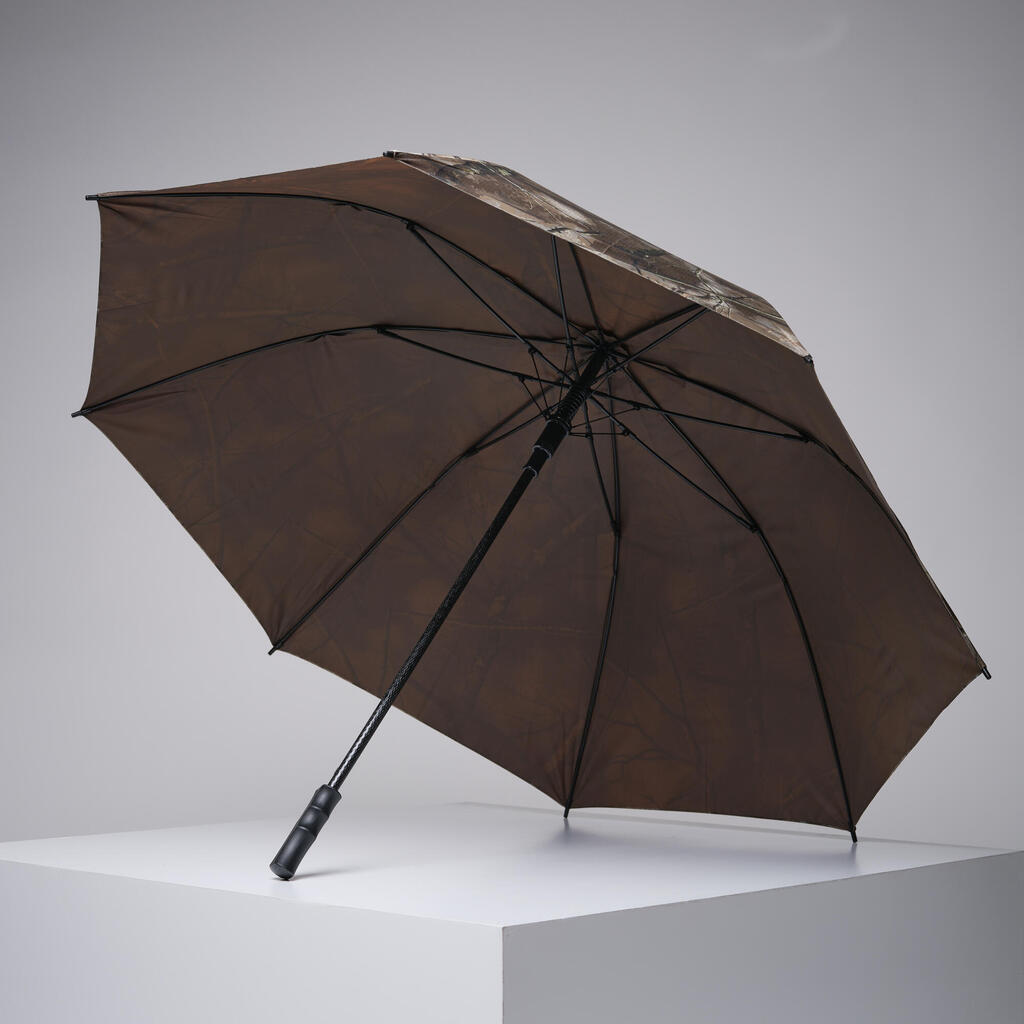 Patvarus medžioklinis skėtis, 121 cm skersmens, žalsvas