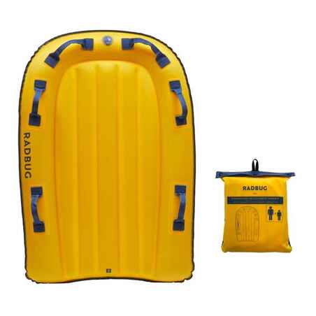 Bodyboard Hinchable Niño Adulto Amarillo Tándem