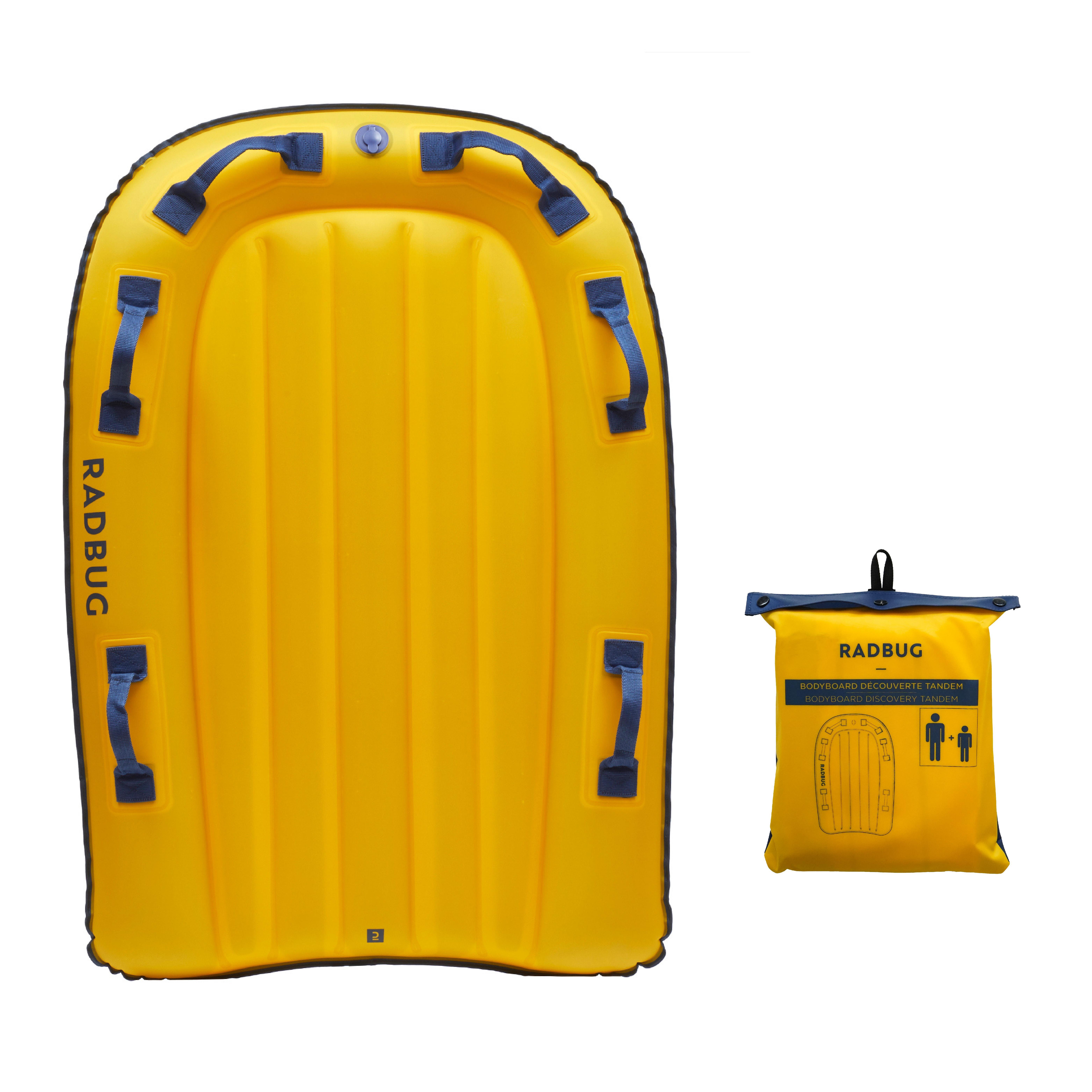 RADBUG Bodyboard Tandem Kinder/Damen/Herren aufblasbar – gelb | 03583787369241 RADBUG Bodyboard Tandem Kinder/Damen/Herren aufblasbar – gelb | 03583787369241