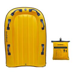 BODYBOARD TANDEM GONFLABLE ENFANT ADULTE JAUNE