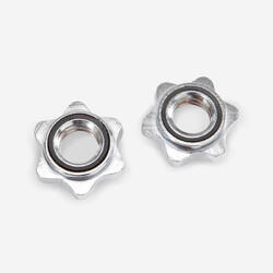 Ecrou stop disque fileté *2, pièce détachée musculation, barre filetée 28mm