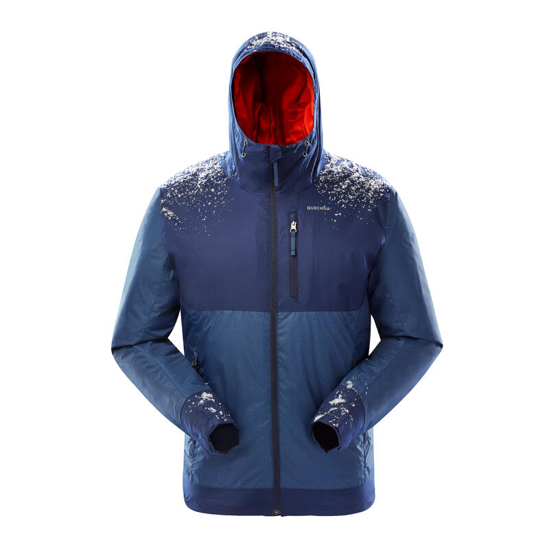 Giacca trekking uomo SH500 azzurra | -10°C