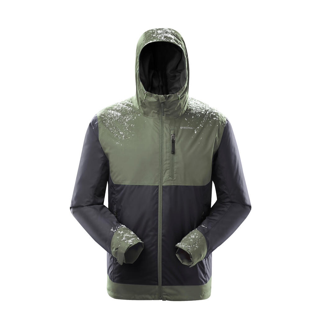 Veste de randonnée -10°C imperméable homme, NH500 vert