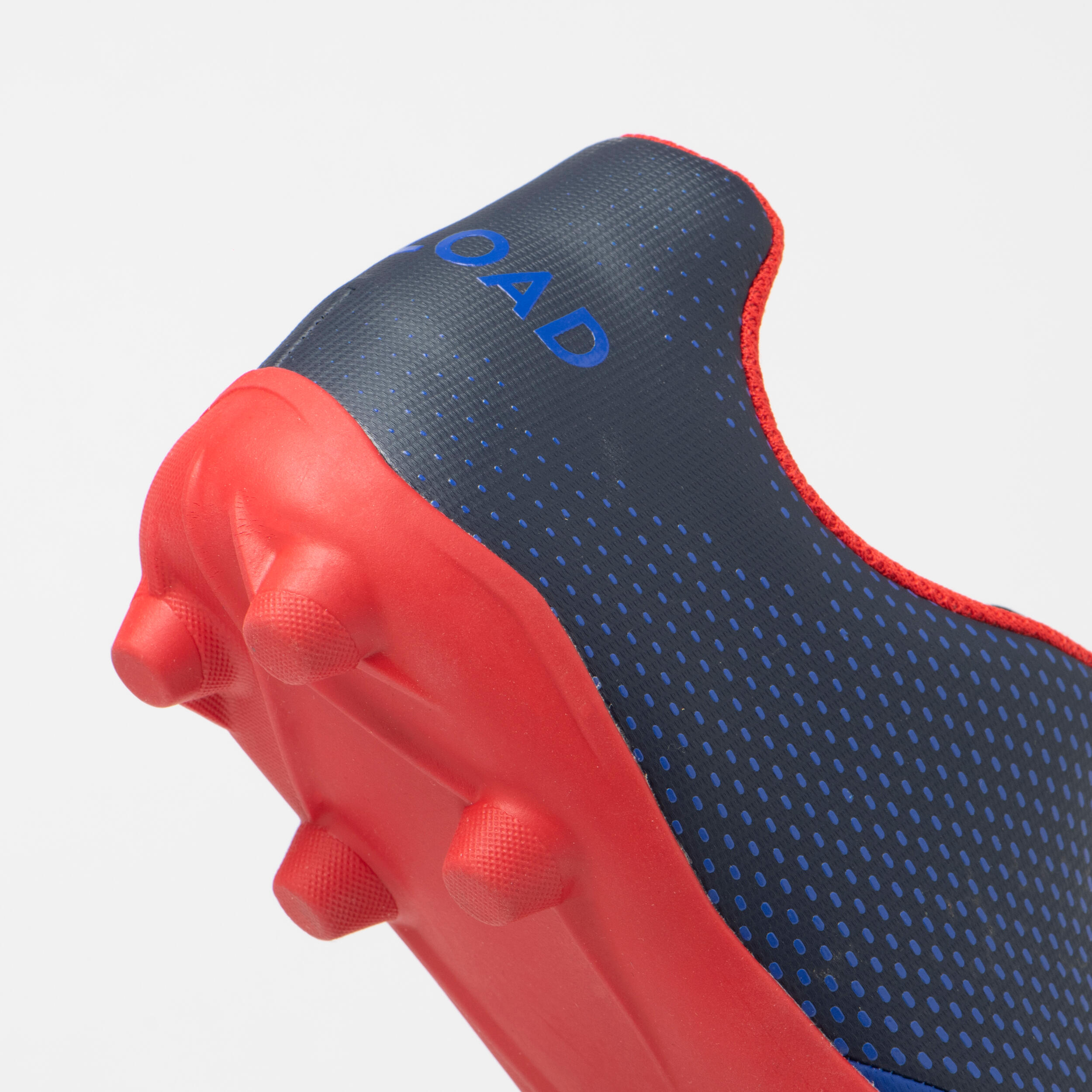 Chaussures de rugby moulées terrain sec Enfant - SKILL 100 FG bleu rouge 6/6