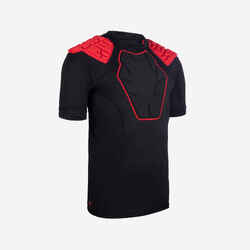 Μπλούζα με προστατευτικές επωμίδες 550 - Μαύρο/Κόκκινο