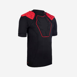 Epaulière de rugby Homme - R500 noir rouge