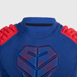 Παιδική μπλούζα με προστατευτικές επωμίδες για ράγκμπι - Μπλε/Κόκκινο