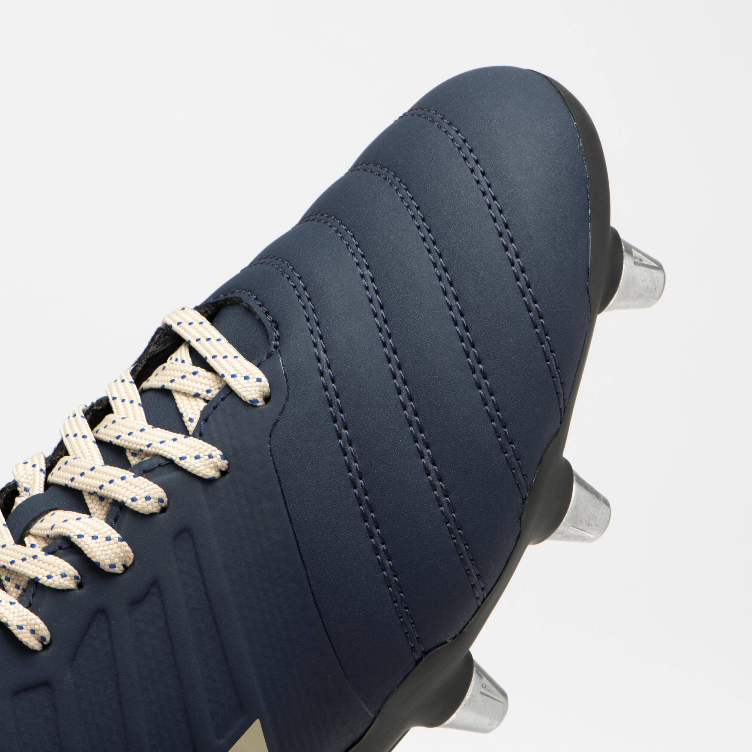 Men Rugby Boots for Soft Pitch R500 SG8 - Navy Blue -  4