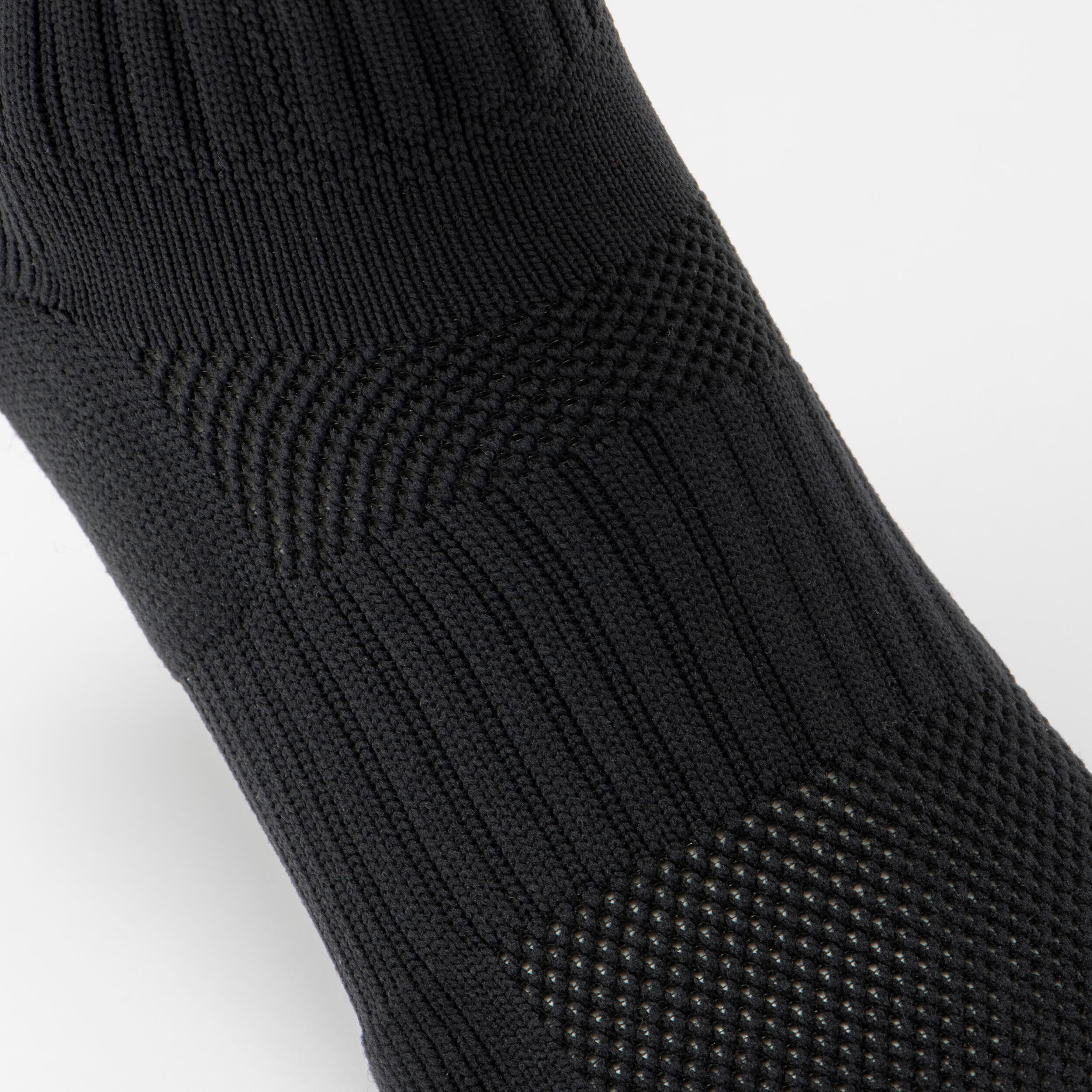 Adult High Rugby Socks R500 - Red/Black 5/6