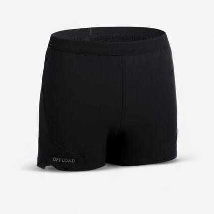 Sous-short de rugby Femme - R500 noir