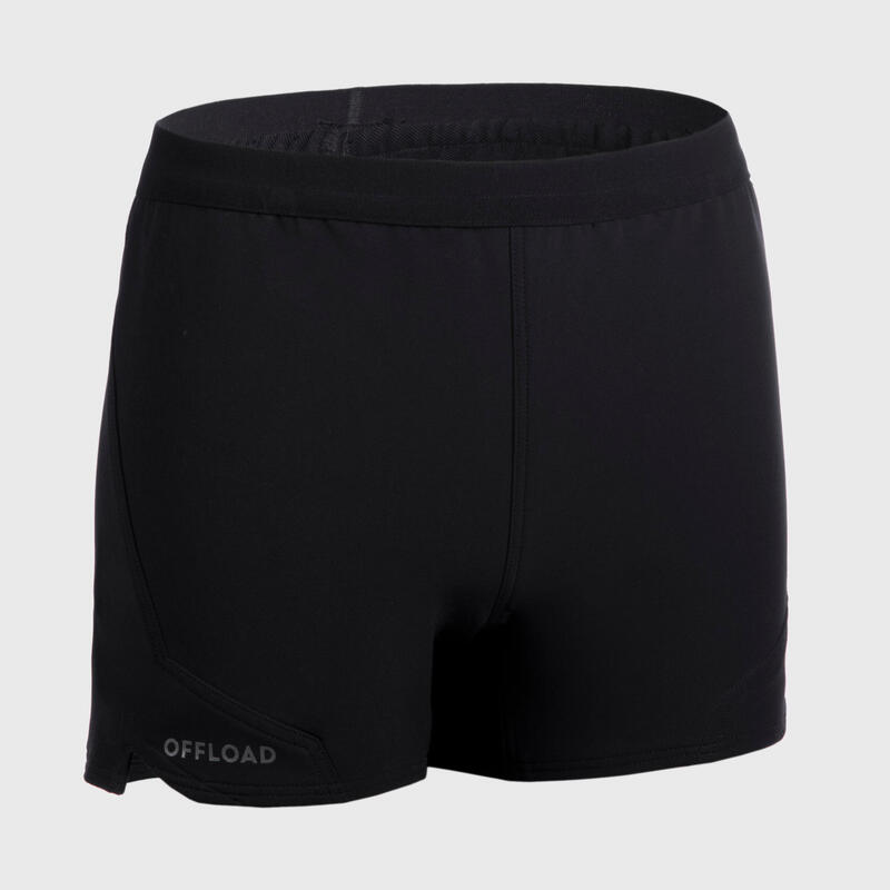 Sous-short de rugby Femme - R500 noir