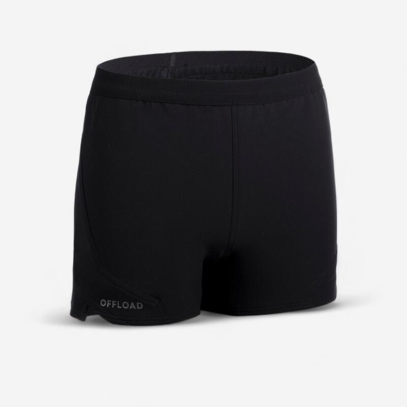 Women's Rugby Undershorts R500 Black OFFLOAD Decathlon