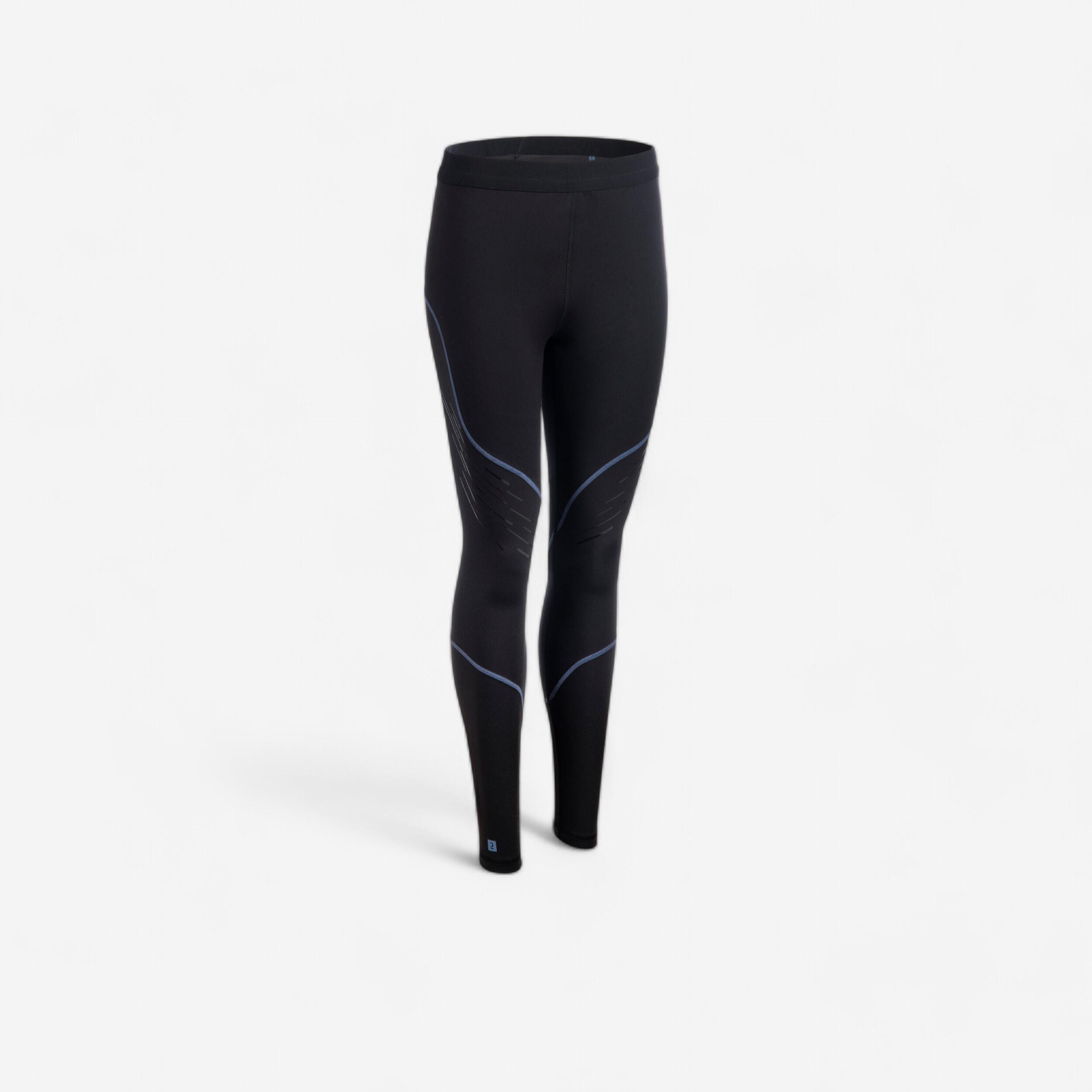 Colanți Rugby R500 Negru Damă
