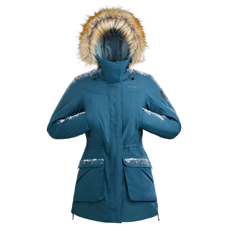 Parka trekking donna SH900 impermeabile verde | -20°C 