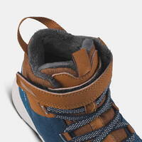 Cipele za planinarenje SH500 vodootporne kožne na čičak dečje od 24 do 34