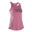 Top lang Rundhalsausschnitt Fitness Cardio Damen violett