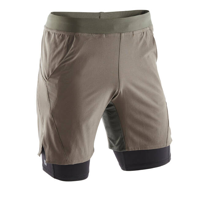Men Zipper Pocket Sweat Running Tights Pants Shorts Fitness Sports